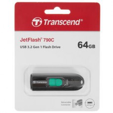 Накопитель USB Transcend 64Gb Jetflash Type-C 790С TS64GJF790C USB3.0 черный