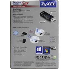 Сетевой адаптер  WiFi 2-х диапаз. Zyxel NWD6505-EU0101F AC600 USB 2.0