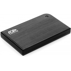 Внешний корпус для HDD/SSD AgeStar 3UB2A14 SATA II пластик/алюминий черн. 2.5"