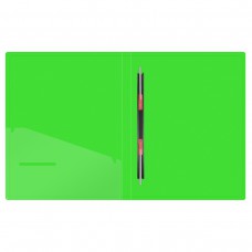 Папка с пружинным скоросшивателем Berlingo "Neon" А4, 17мм, 1000мкм, зеленый неон, с внутр. карманом