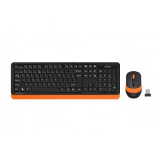 Клавиатура + мышь A-4 Fstyler черный-оранж б/пров.