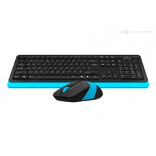 Клавиатура + мышь A-4 Fstyler черный/синий б/пров.
